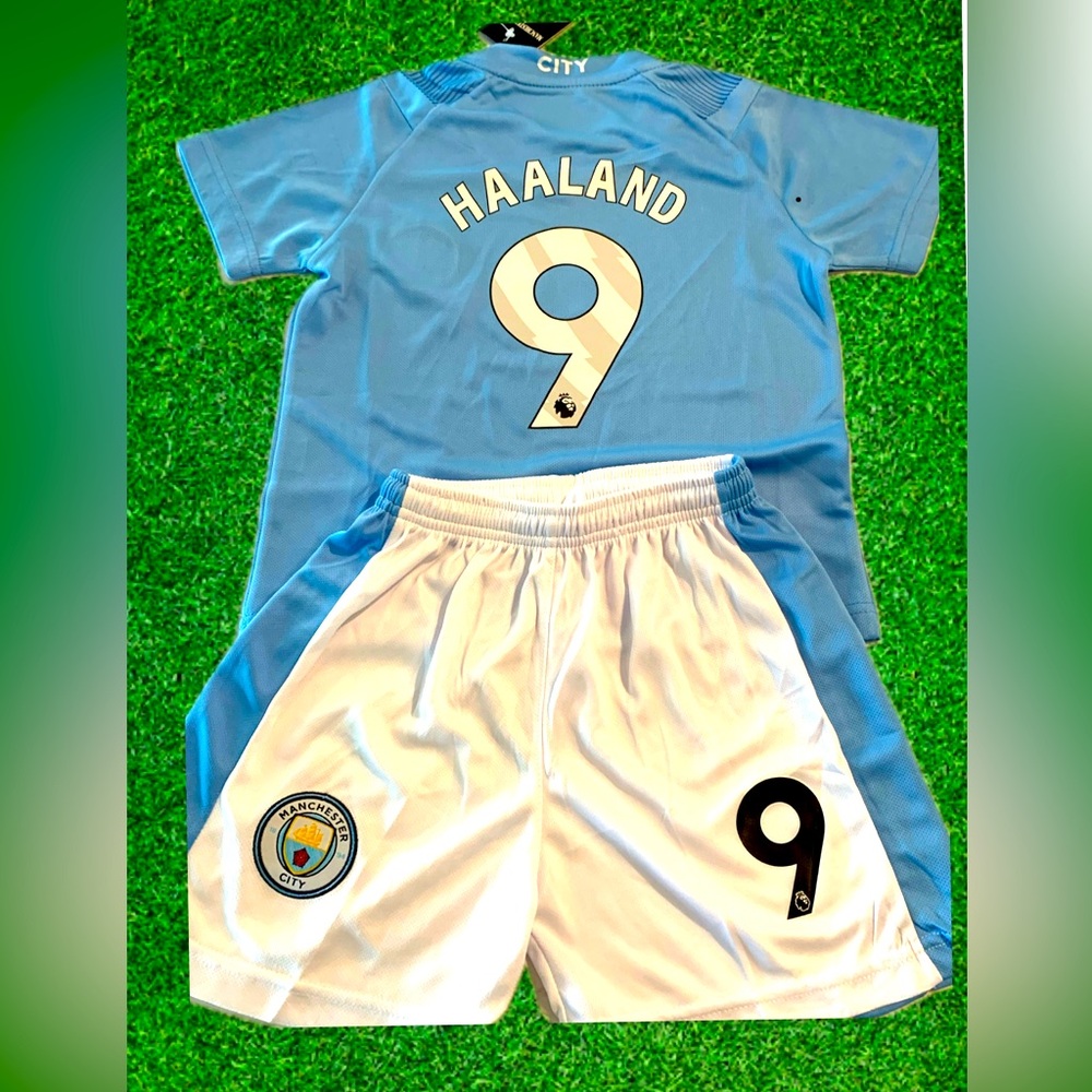 Haaland Jersey Kids Soccer Kit Manchester City 3T 4T 5T 6T - NWT - SHIPS TODAY